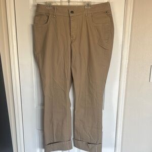 NWT Lee Rider Tan Mid Rise Bootcut Jean Pants, Size 18W